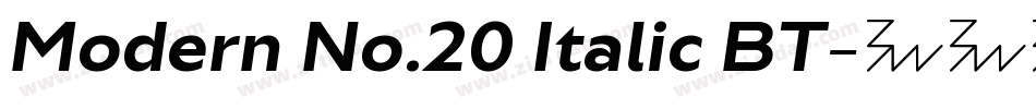 Modern No.20 Italic BT字体转换